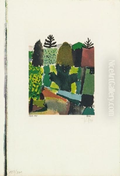 Park Oil Painting by Paul Klee