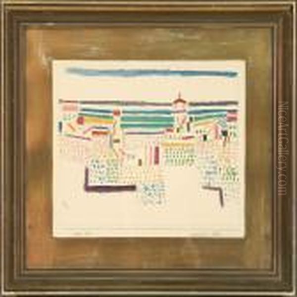 Sudfransosiches Seebal Oil Painting by Paul Klee