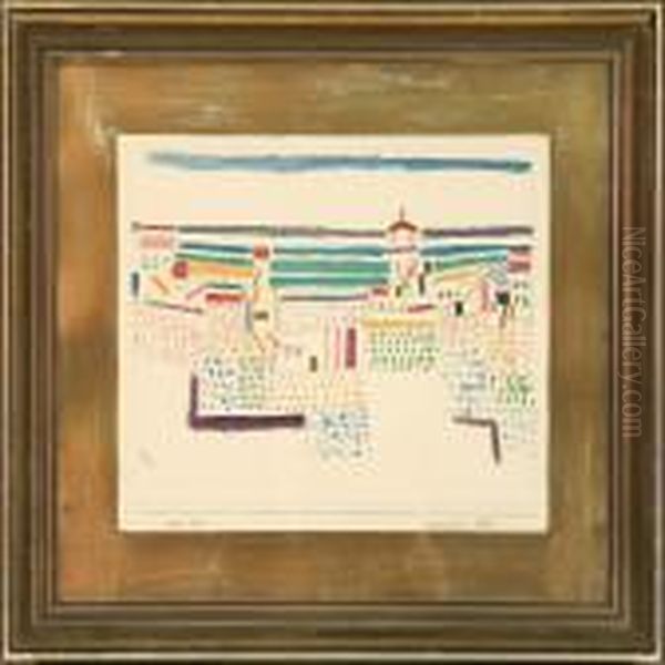 Sudfransosiches Seebal Oil Painting by Paul Klee