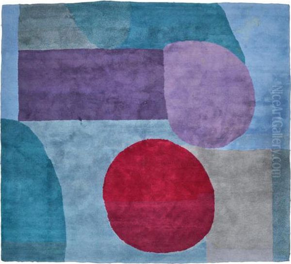 Designer Rug Oil Painting by Paul Klee