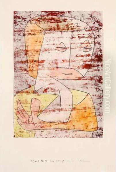 As Time Passes By Oil Painting by Paul Klee