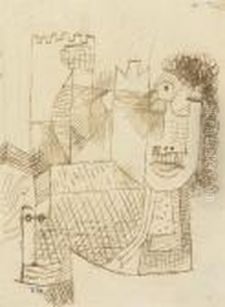 Der Pathetiker Oil Painting by Paul Klee