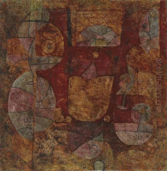 Ohne Titel (ein Magier Experimentierend) Oil Painting by Paul Klee