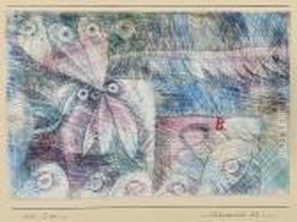 Pflanzen Bild 8.b Oil Painting by Paul Klee