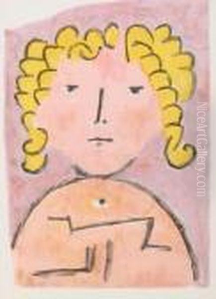 Tete D'enfant Oil Painting by Paul Klee