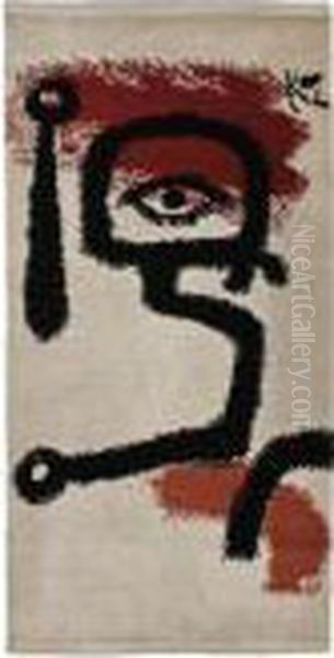 Der Paukenspieler Oil Painting by Paul Klee