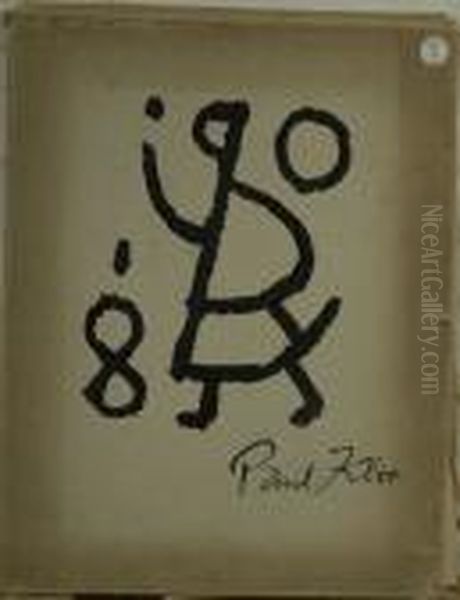 Loose Plates Oil Painting by Paul Klee