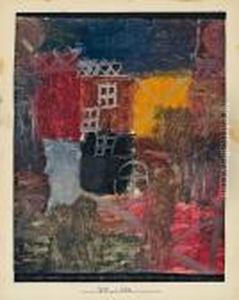 Vorstadt-hof Oil Painting by Paul Klee