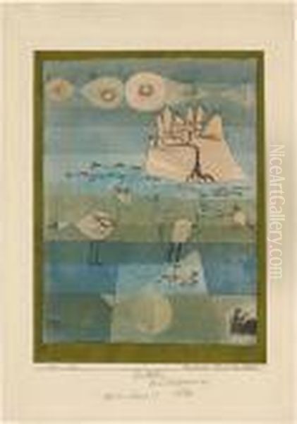 Exotische Flusslandschaft Oil Painting by Paul Klee