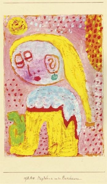 Magdalena Vor Der Bekehrung Oil Painting by Paul Klee