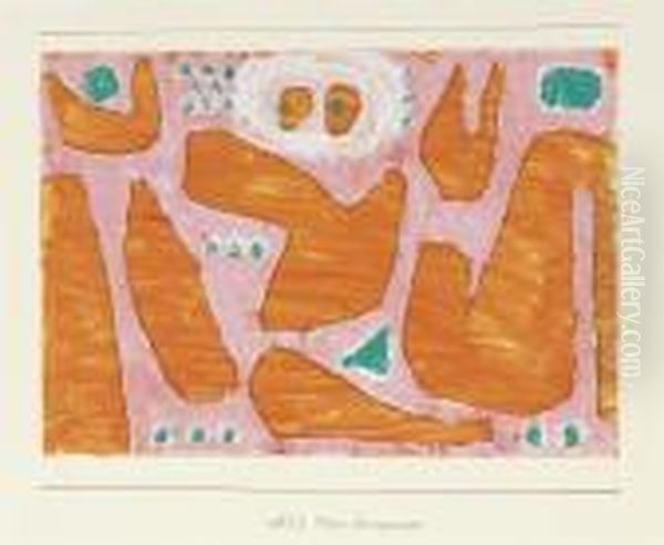 Etwas Desorganisiert Oil Painting by Paul Klee