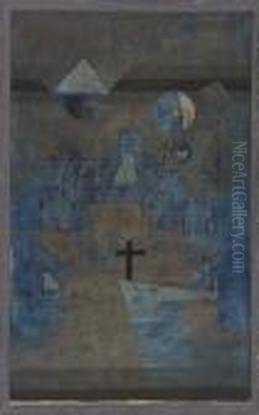 Dunenfriedhof Oil Painting by Paul Klee