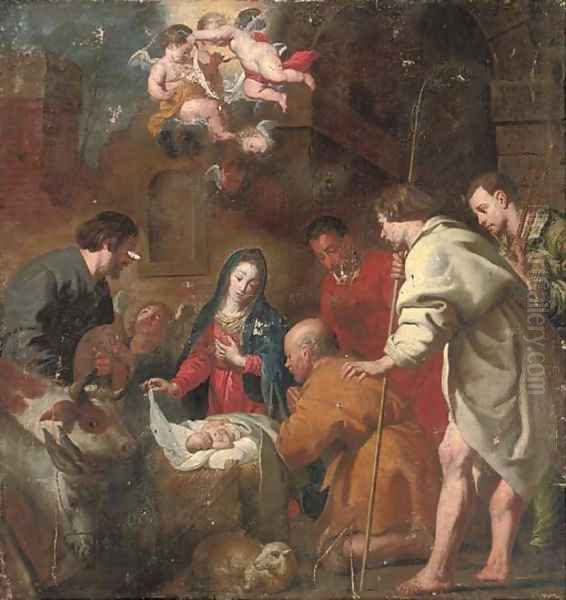 The Adoration of the Shepherds Oil Painting by Jacob van, the Elder Oost