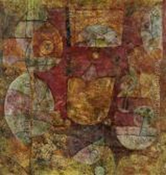 Ein Magier Experimentierend. 1939, 555 (cc15). (magician Experimenting) Oil Painting by Paul Klee