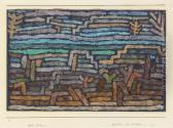 Garten Am Wasser Oil Painting by Paul Klee