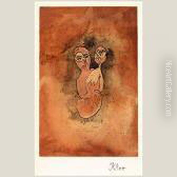 Madre E Hija Oil Painting by Paul Klee