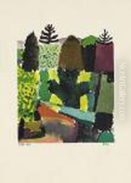 Park Oil Painting by Paul Klee