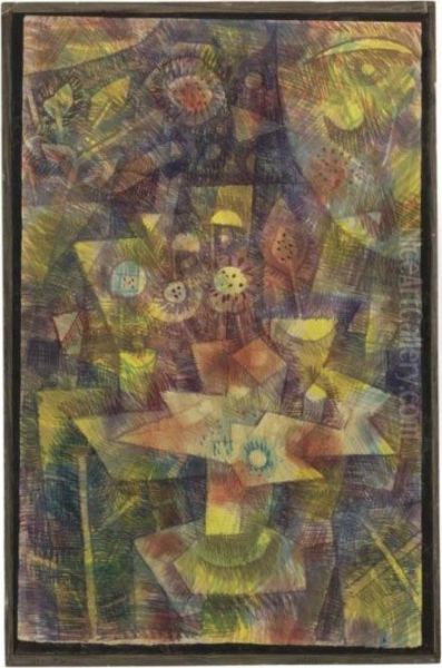 Herbstblumen Stilleben (still Life With Autumn Flowers) Oil Painting by Paul Klee