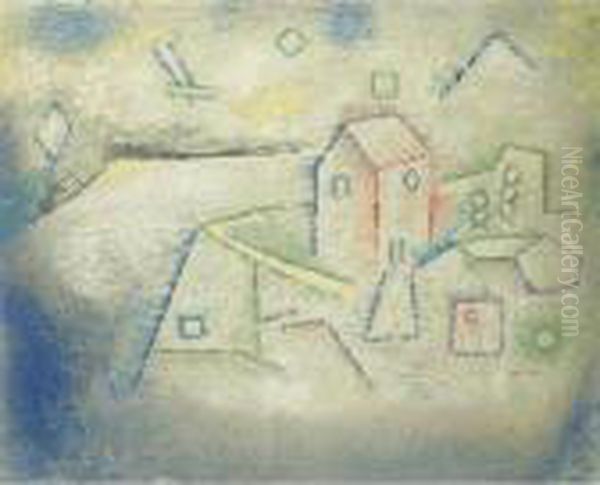 Property From A Private Collection, Usa
 

 
 
 

 
 Landhaus Im Norden (country House In The North) Oil Painting by Paul Klee