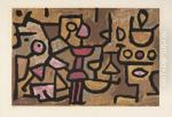 Abstract Composition Oil Painting by Paul Klee