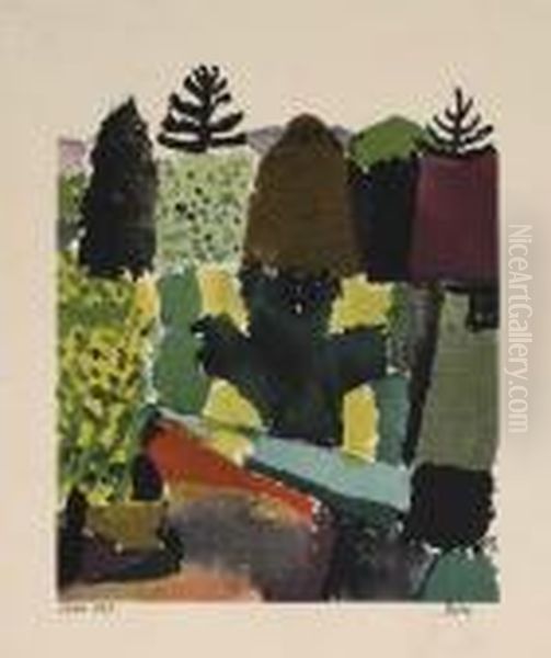 Park Oil Painting by Paul Klee