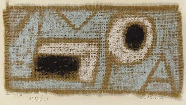 Initiale A Oil Painting by Paul Klee