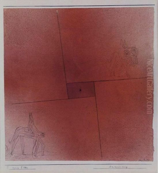 Anmassung (arrogance) Oil Painting by Paul Klee