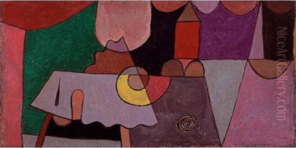 Burgwinkel Oil Painting by Paul Klee