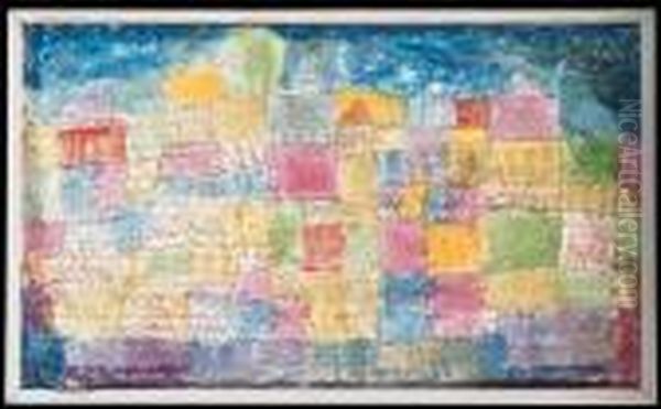 Bunte Landschaft Oil Painting by Paul Klee