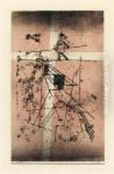 Seiltanzer Oil Painting by Paul Klee