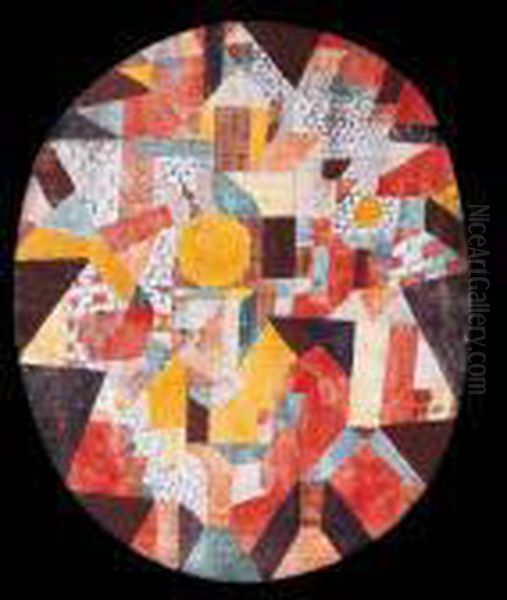 Vollmond In Mauern Oil Painting by Paul Klee