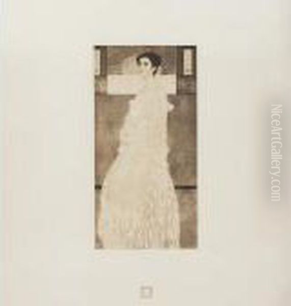 Portrait Of Margaret Stonborough- Wittgenstein Oil Painting by Gustav Klimt