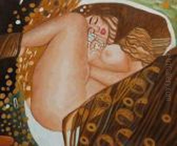 Danae Oil Painting by Gustav Klimt