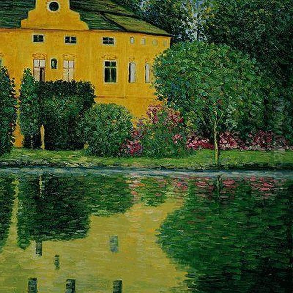 Schloss Kammer On Attersee Oil Painting by Gustav Klimt