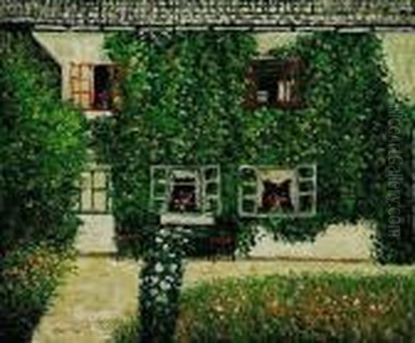 Forsthaus In Weissenbach Oil Painting by Gustav Klimt