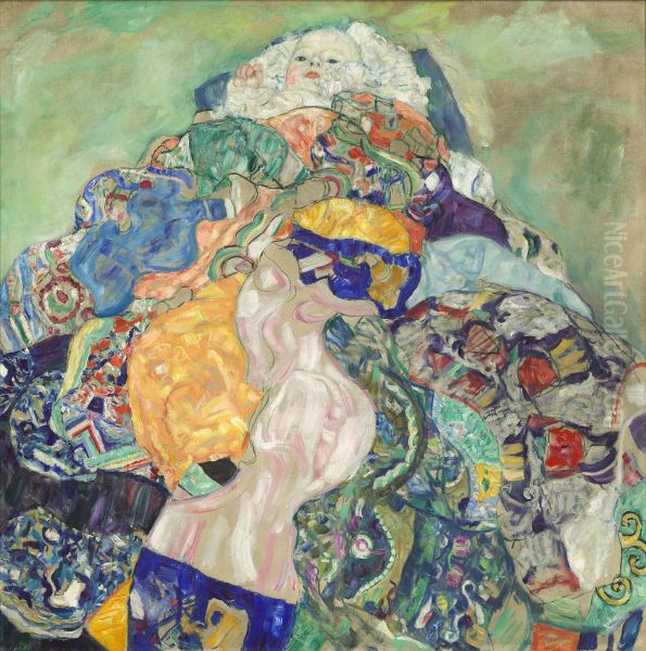 Baby (cradle) Oil Painting by Gustav Klimt