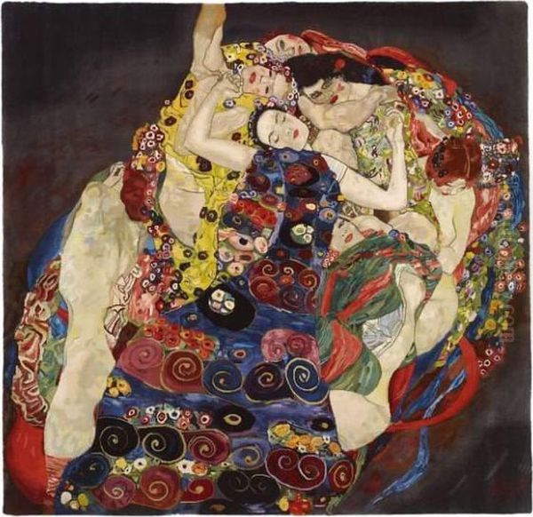 Virgin Oil Painting by Gustav Klimt