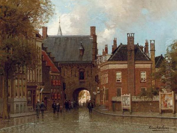 The Gevangenpoort, The Hague Oil Painting by Johannes Christiaan Karel Klinkenberg