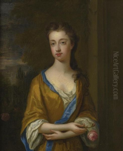 Portrait Of The Duchess Of Newcastle Oil Painting by Sir Godfrey Kneller