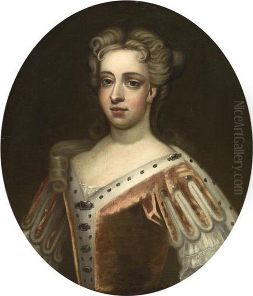 Portrait Of Duchess Of Marlborough Oil Painting by Sir Godfrey Kneller