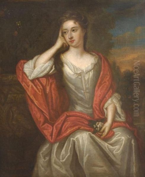 Portrait Of A Lady Oil Painting by Sir Godfrey Kneller