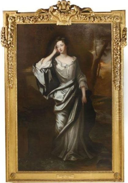 Portrait Of A Lady, Traditionally Identified As The Duchess Of Grafton Oil Painting by Sir Godfrey Kneller