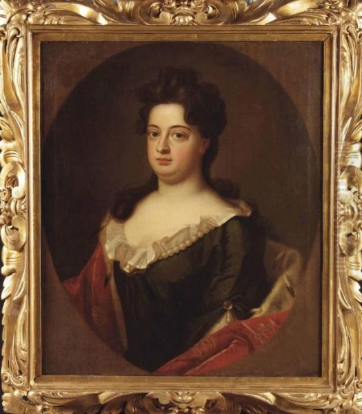 Portrait Of Anne, Queen Of Great Britain Oil Painting by Sir Godfrey Kneller