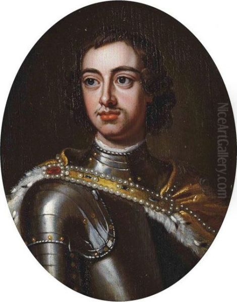 Portrait Of Peter The Great Oil Painting by Sir Godfrey Kneller