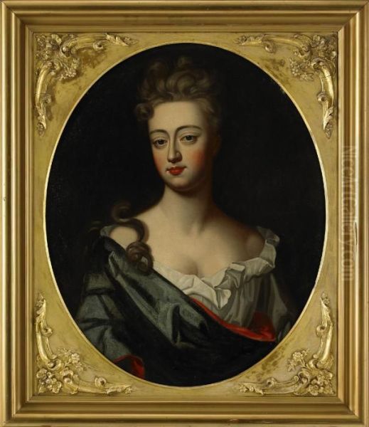 Portratt Av Flicka - Midjebild Oil Painting by Sir Godfrey Kneller