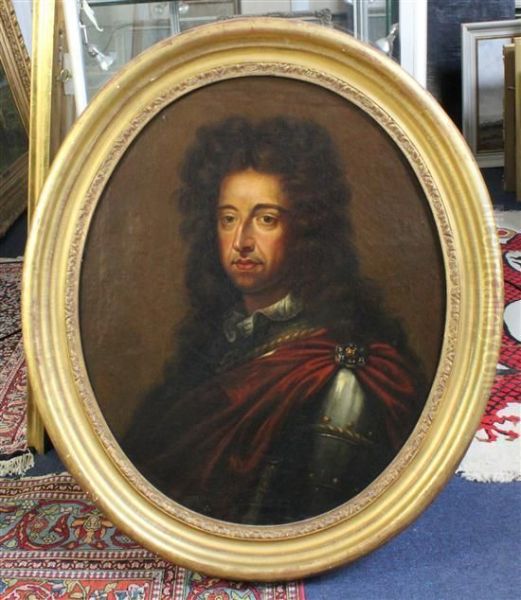 Head And Shoulder Portrait Of William Iii Oil Painting by Sir Godfrey Kneller