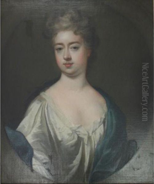 Portrait Of A Lady Oil Painting by Sir Godfrey Kneller