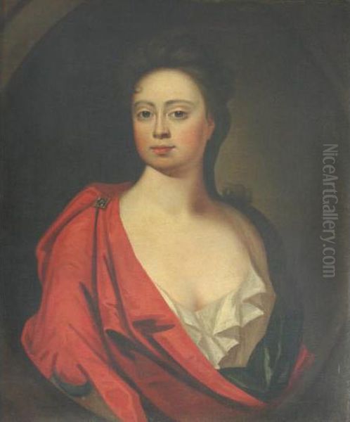 Portrait Of Mary Halliday Oil Painting by Sir Godfrey Kneller