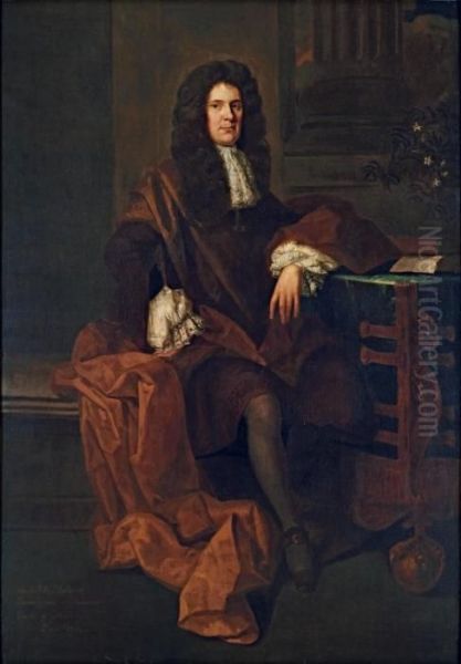 Portrait Of A Gentleman, 
Traditionally Identified As John Sheffield, 1st Duke Of Buckingham And 
Normanby (1647-1721) Oil Painting by Sir Godfrey Kneller