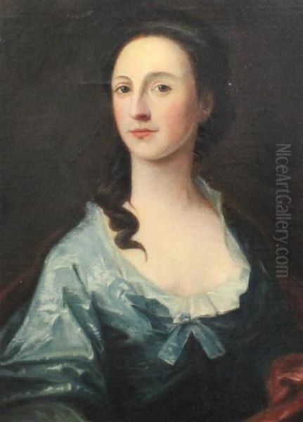 Portrait Of A Lady Oil Painting by Sir Godfrey Kneller